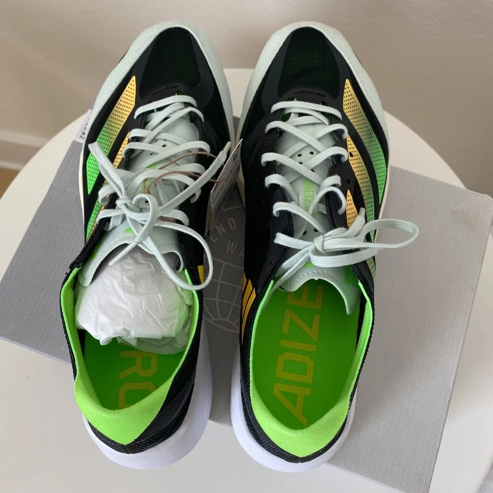 New in the Box Men's Adidas Adizero Adios 7 M Running Shoes Size US 9 (GY8409)